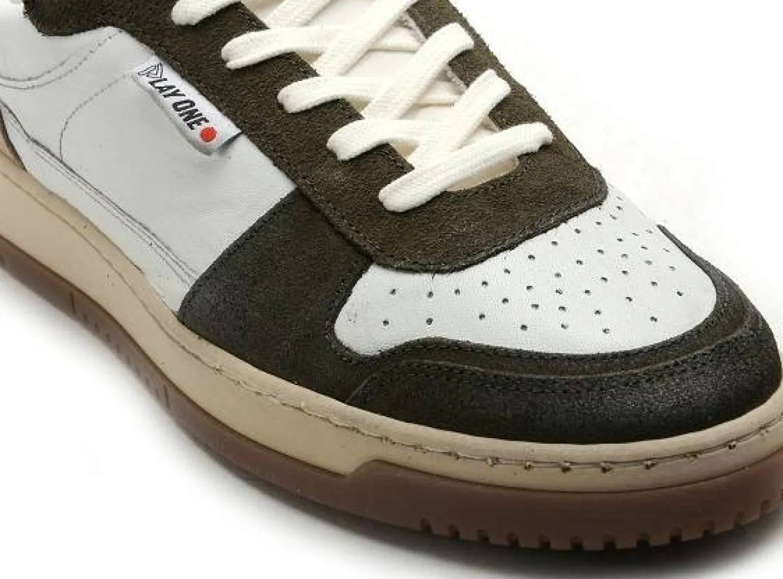 Play One SHARK Kaki Baskets Basses Homme
