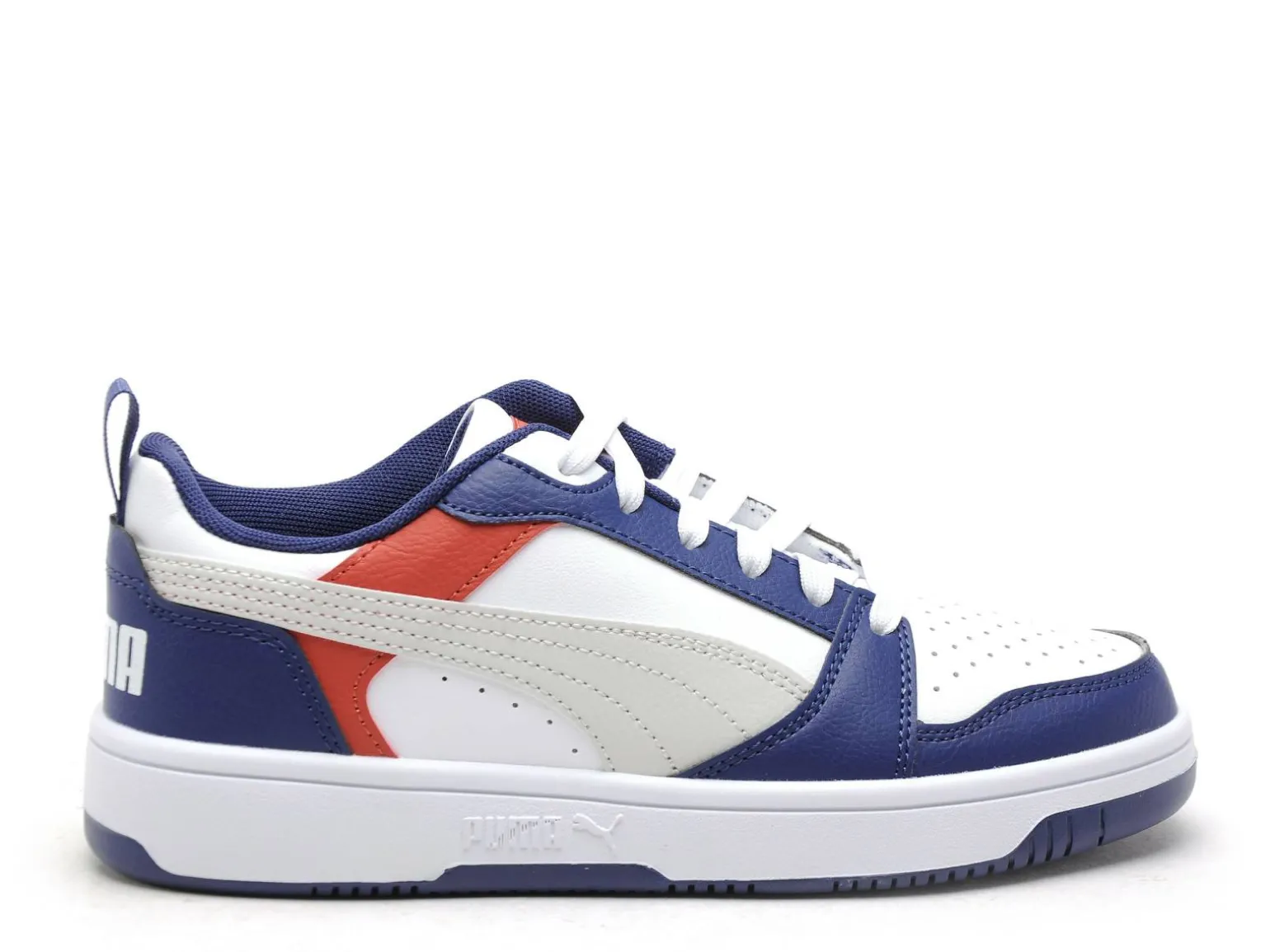 Puma PUMAREBOUND V6LOJR Blanc Baskets Basses Garçon