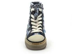 Rebecca white X517 Bleu Basket Montante Femme