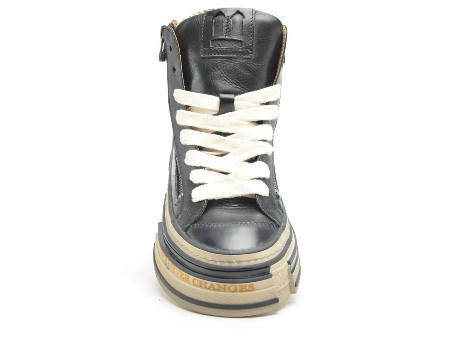 Rebecca white YZ58 3 Noir Boots et Bottines Plates Femme