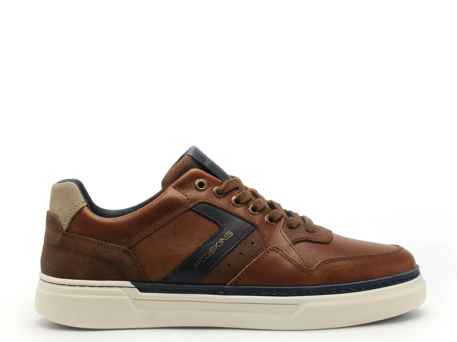 Redskins Baskets LERMI Marron Baskets Basses Homme