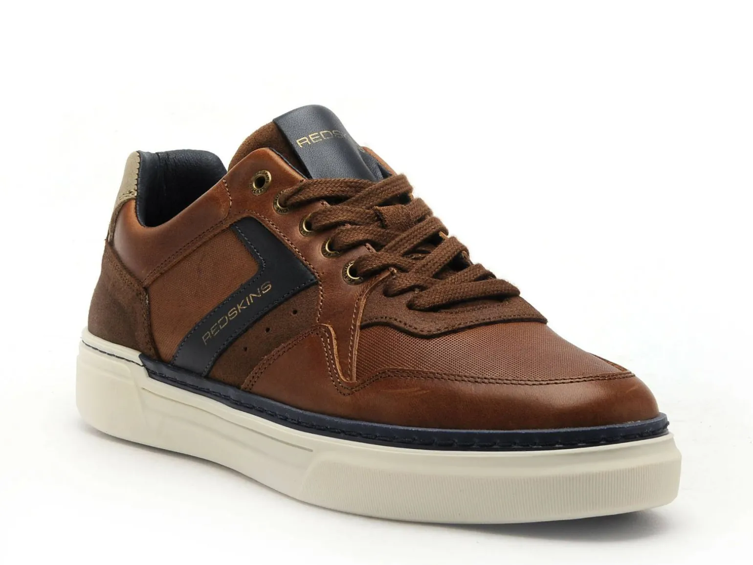 Redskins Baskets LERMI Marron Baskets Basses Homme