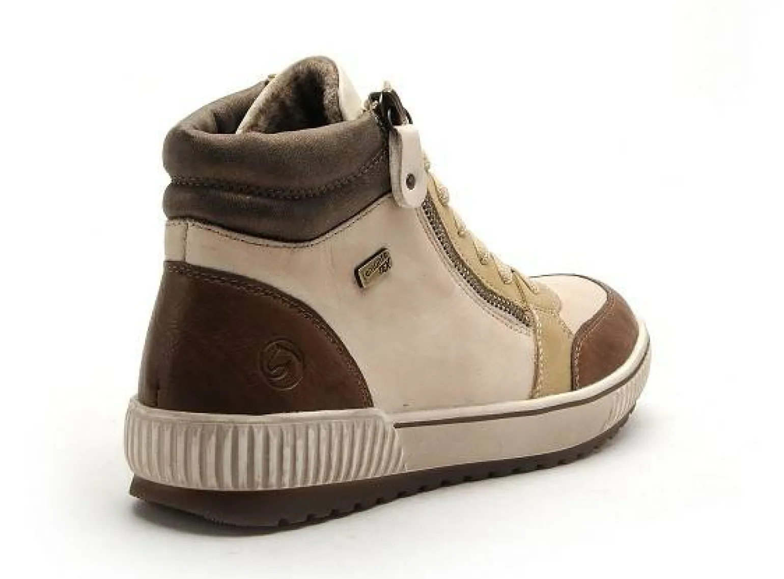 Remonte D0778 Beige Boots et Bottines Plates Femme