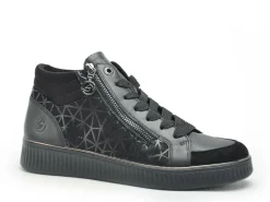 Remonte D2E70 Noir Basket Montante Femme
