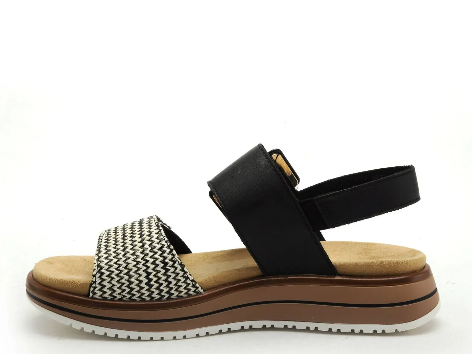 Remonte D1J53 Noir Sandales à Talons Femme