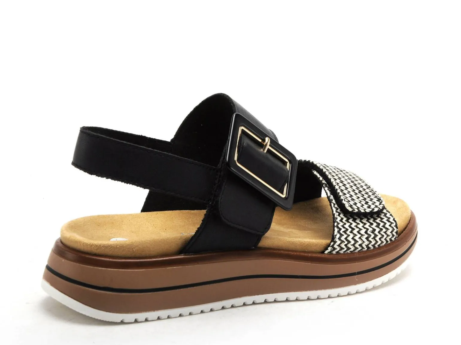 Remonte D1J53 Noir Sandales à Talons Femme