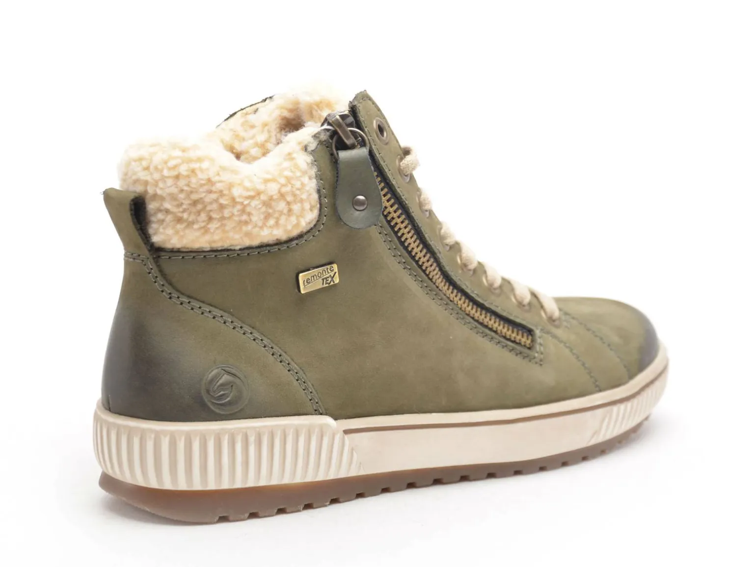 Remonte D0770 Kaki Boots et Bottines Plates Femme
