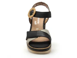 Remonte D2L50 Noir Sandales à Talons Femme