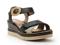 Remonte D2L50 Noir Sandales à Talons Femme