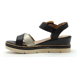 Remonte D2L50 Noir Sandales à Talons Femme