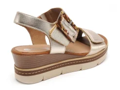 Remonte D2L53 Or Sandales à Talons Femme