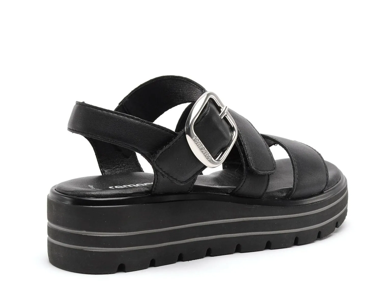 Remonte D3N50 Noir Sandales à Talons Femme