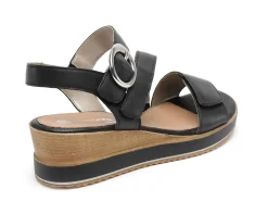 Remonte D6466 Noir Sandales à Talons Femme