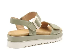 Remonte D3P53 Vert Sandales Plates Femme