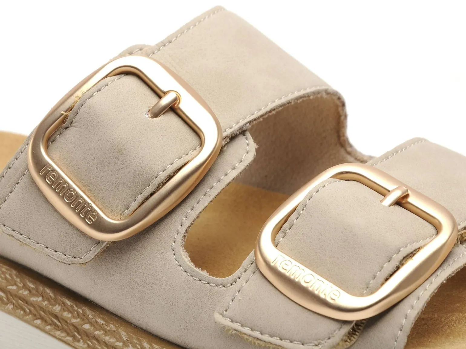 Remonte D0Q66 Beige Mules et Sabots Plats Femme