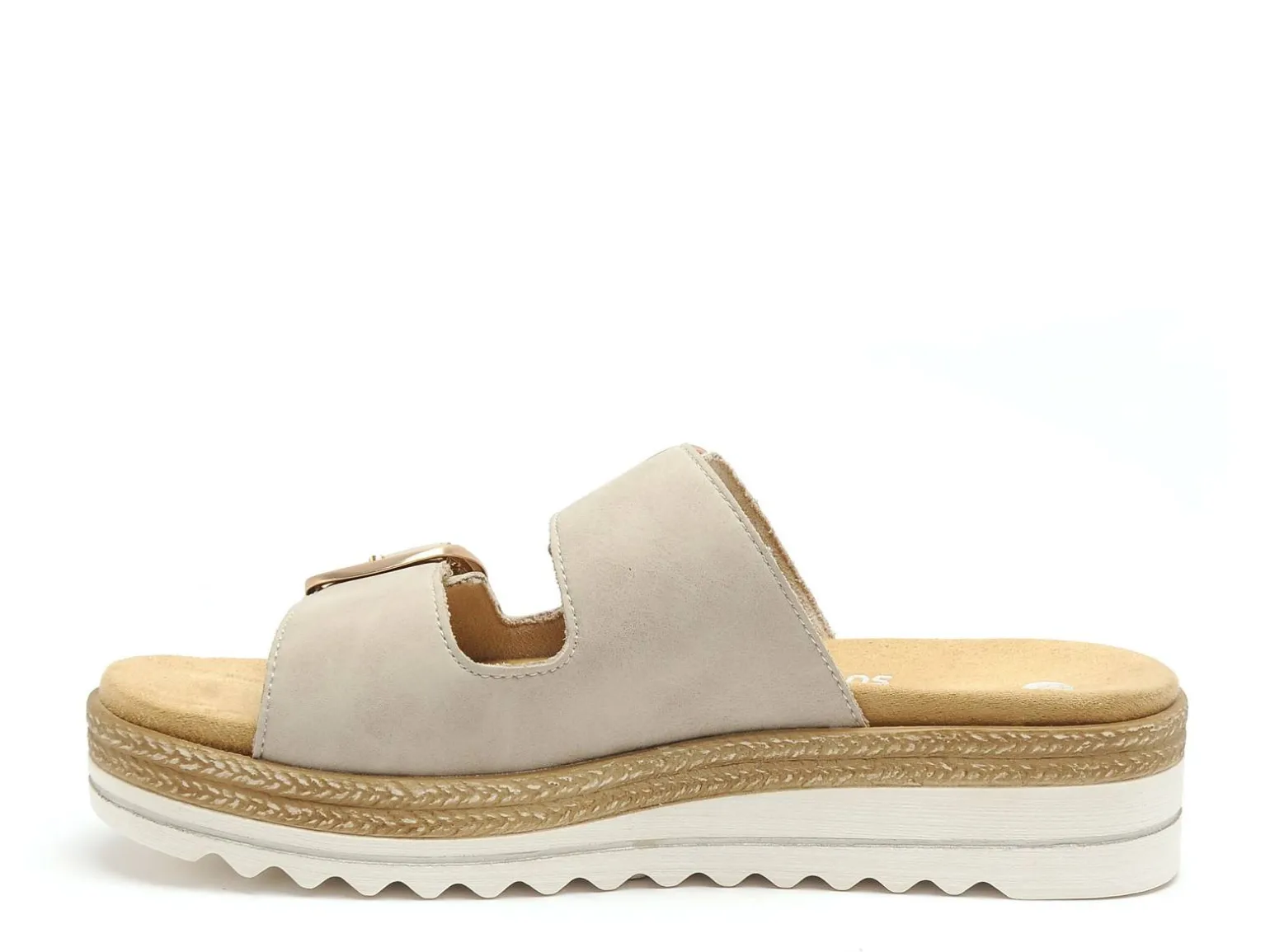 Remonte D0Q66 Beige Mules et Sabots Plats Femme