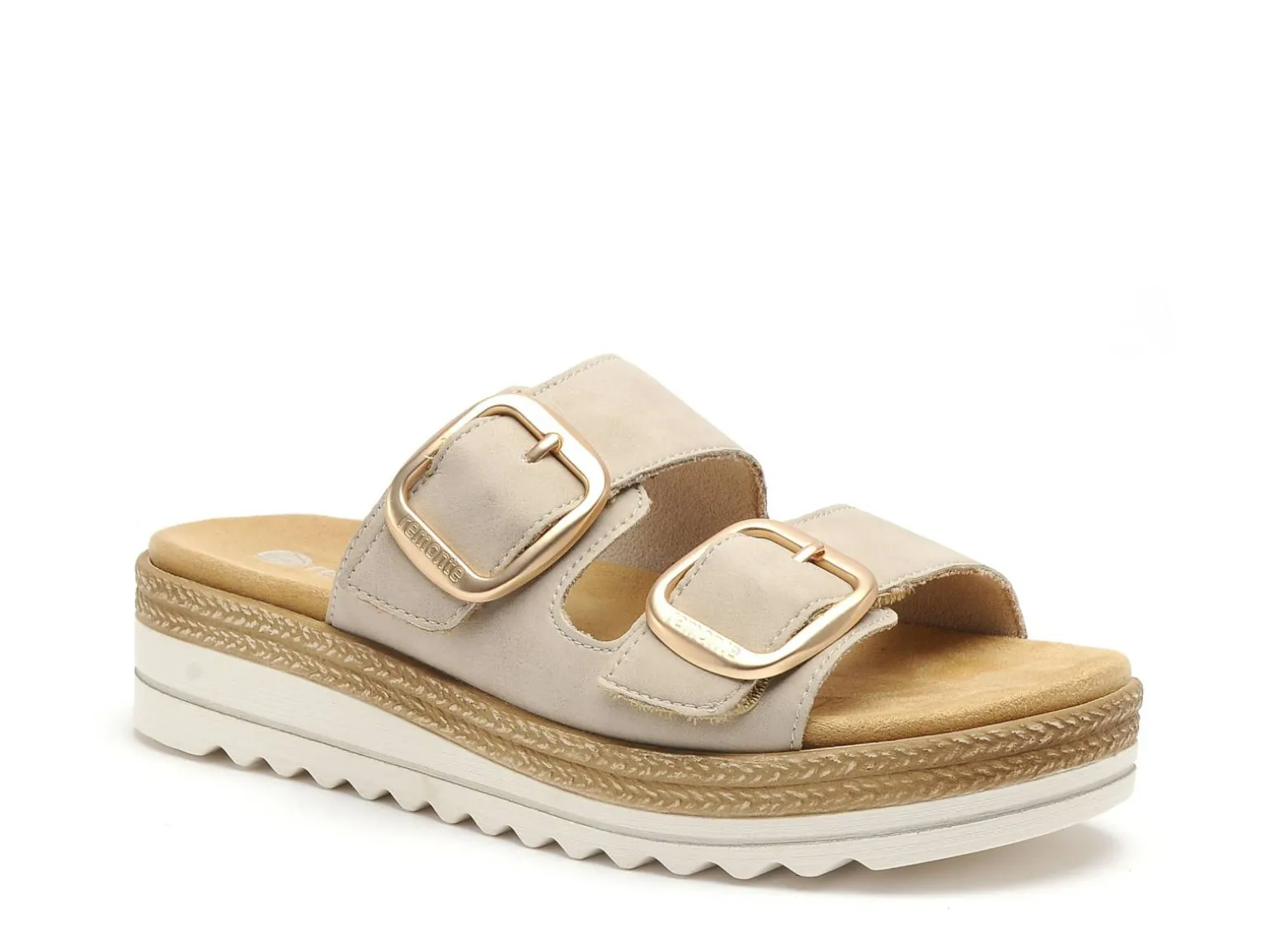 Remonte D0Q66 Beige Mules et Sabots Plats Femme