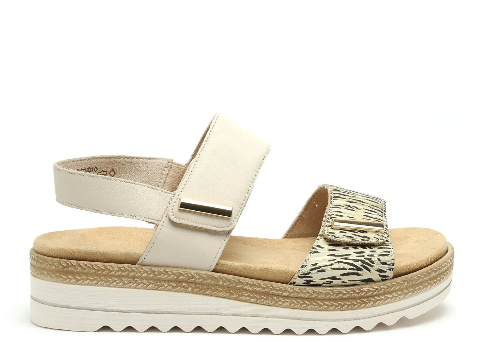 Remonte D0Q59 Beige Sandales Plates Femme