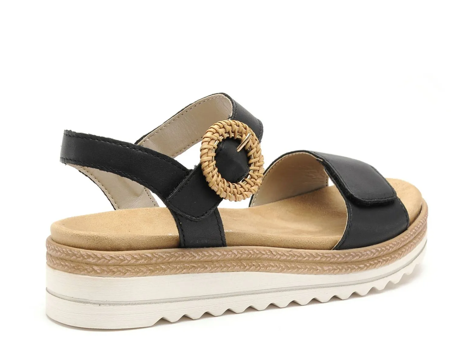 Remonte D0Q52 Noir Sandales Plates Femme