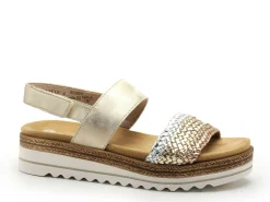 Remonte D0Q56 Or Sandales à Talons Femme