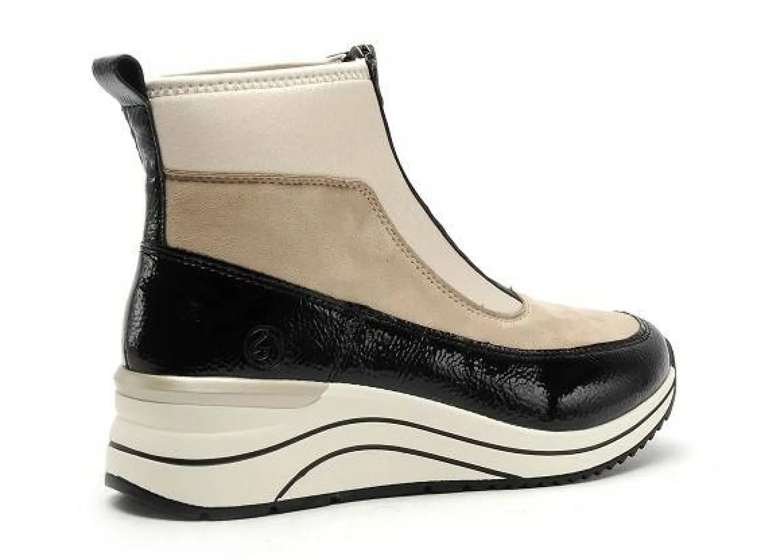 Remonte D0T71 Beige Boots et Bottines Plates Femme