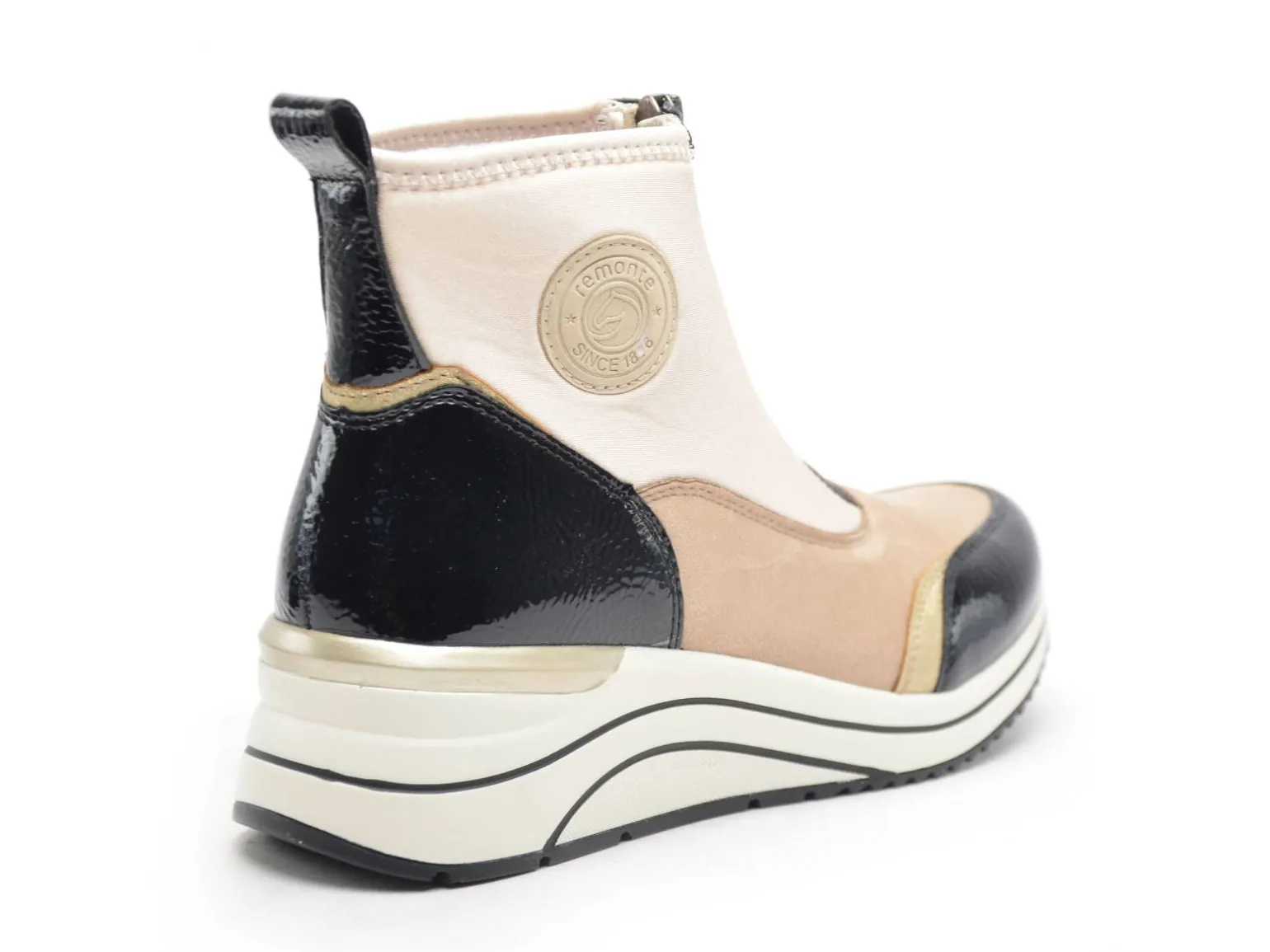 Remonte D0T78 Beige Boots et Bottines à Talons Femme