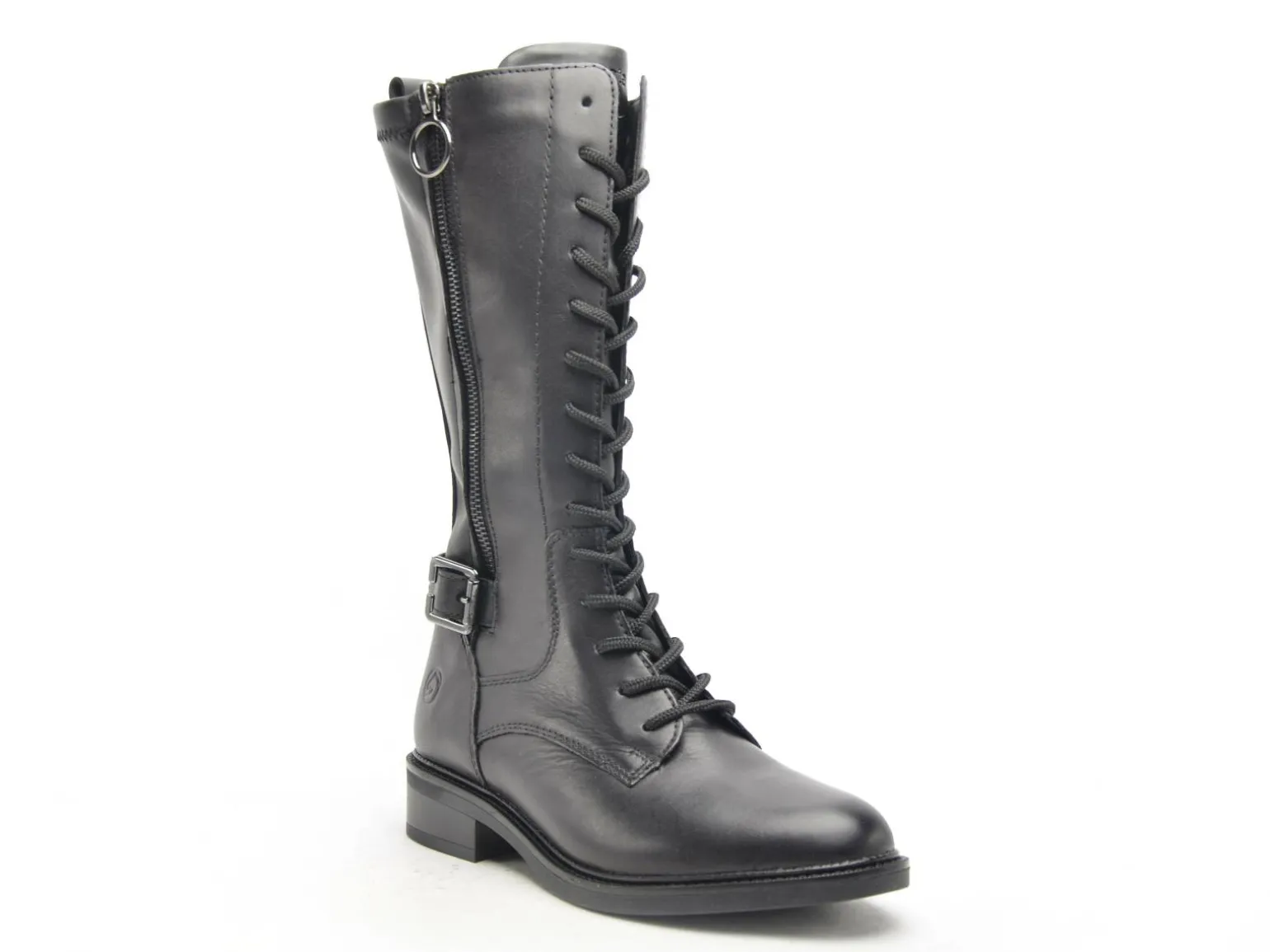 Remonte D2W71 Noir Bottes Plates Femme