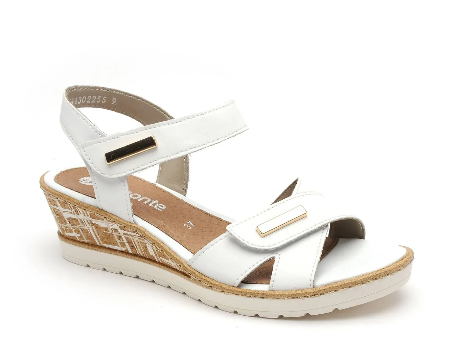 Remonte R6266 Blanc Sandales à Talons Femme