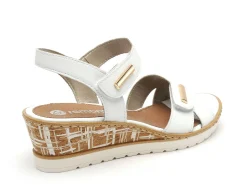 Remonte R6266 Blanc Sandales à Talons Femme
