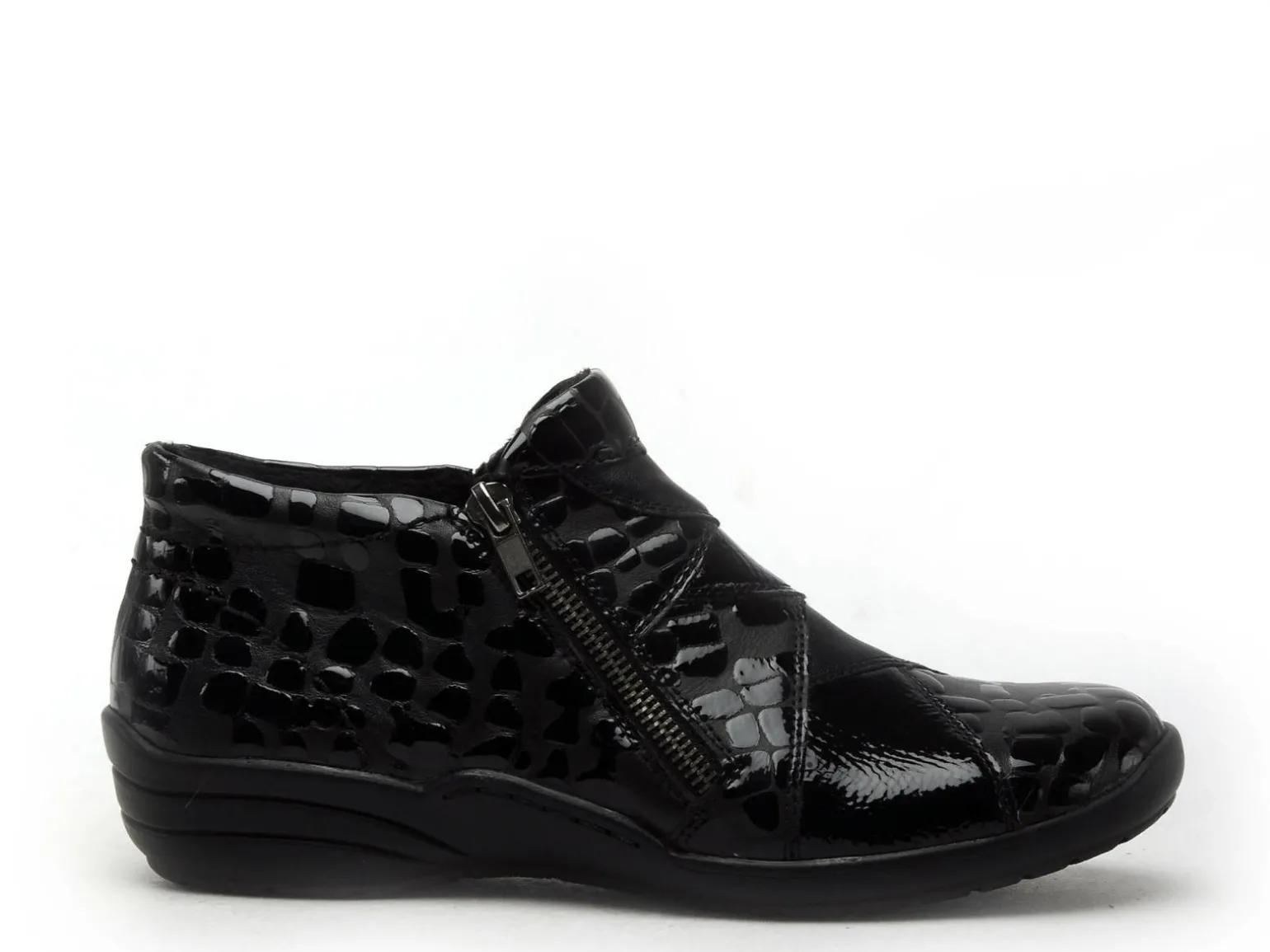 Remonte R7674 Noir Boots et Bottines Plates Femme