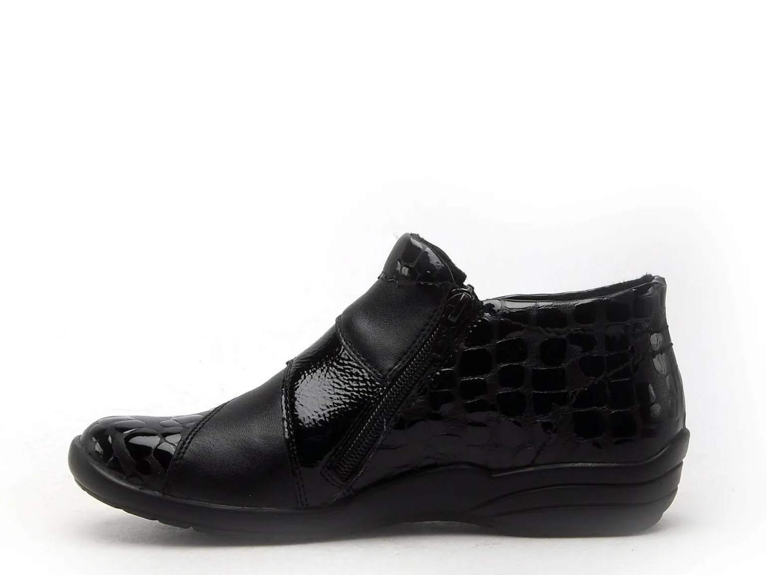 Remonte R7674 Noir Boots et Bottines Plates Femme