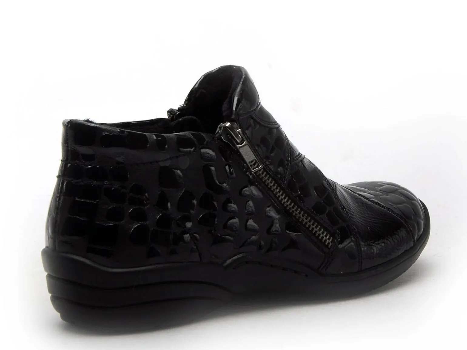 Remonte R7674 Noir Boots et Bottines Plates Femme
