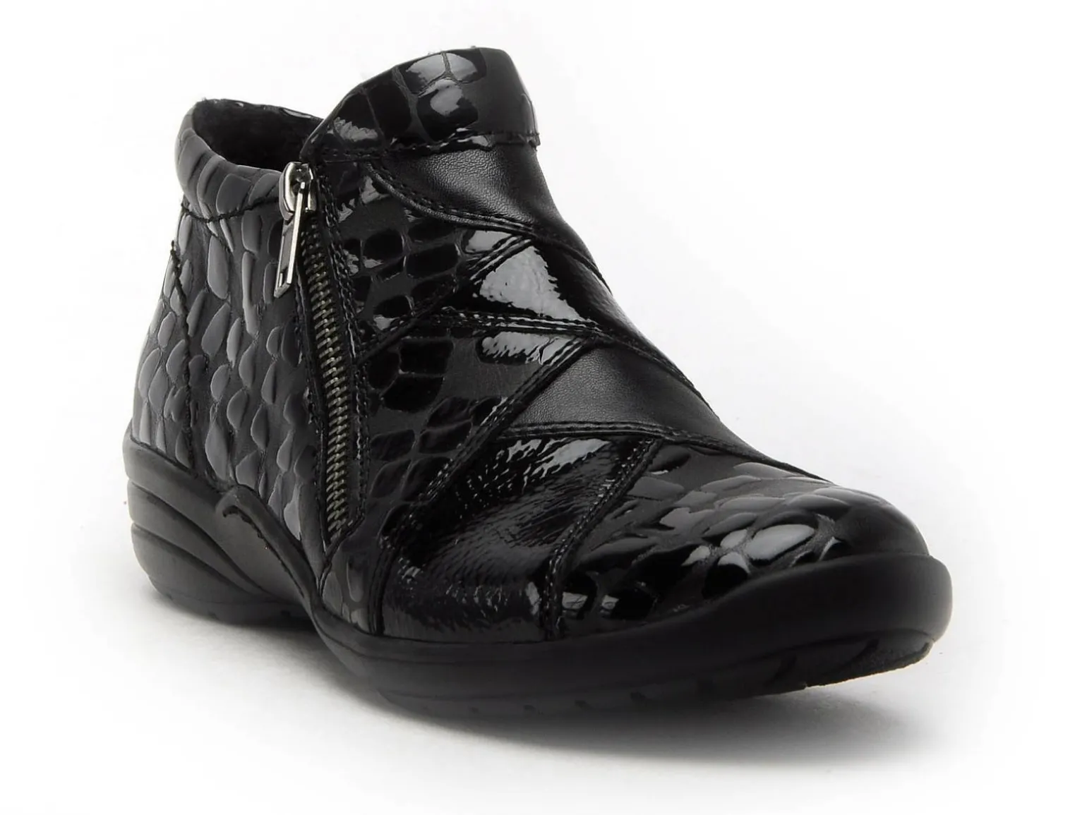 Remonte R7674 Noir Boots et Bottines Plates Femme