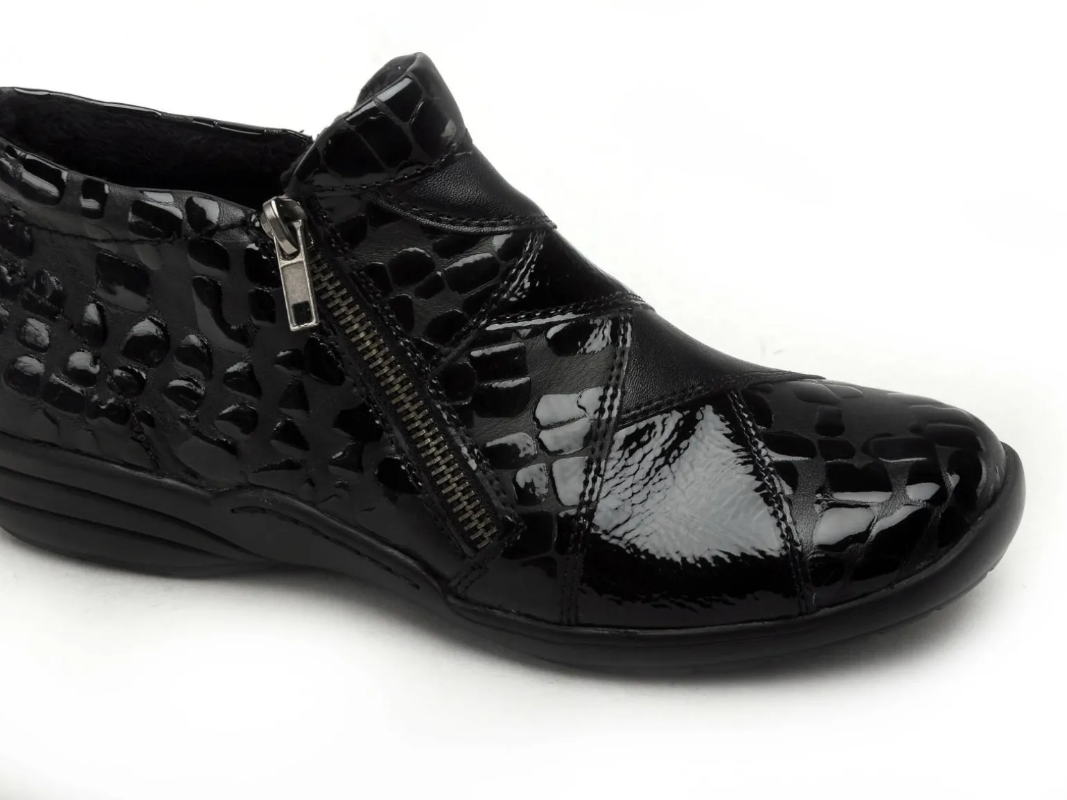 Remonte R7674 Noir Boots et Bottines Plates Femme