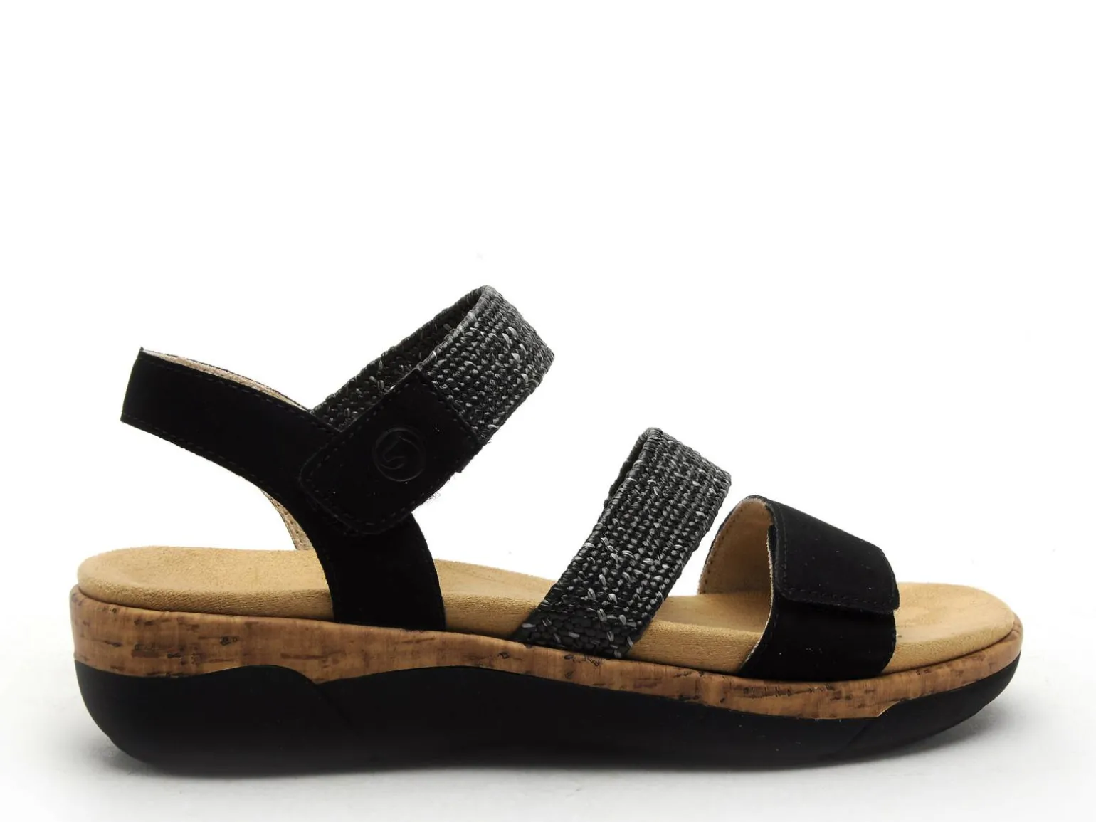 Remonte R6861 Noir Sandales à Talons Femme