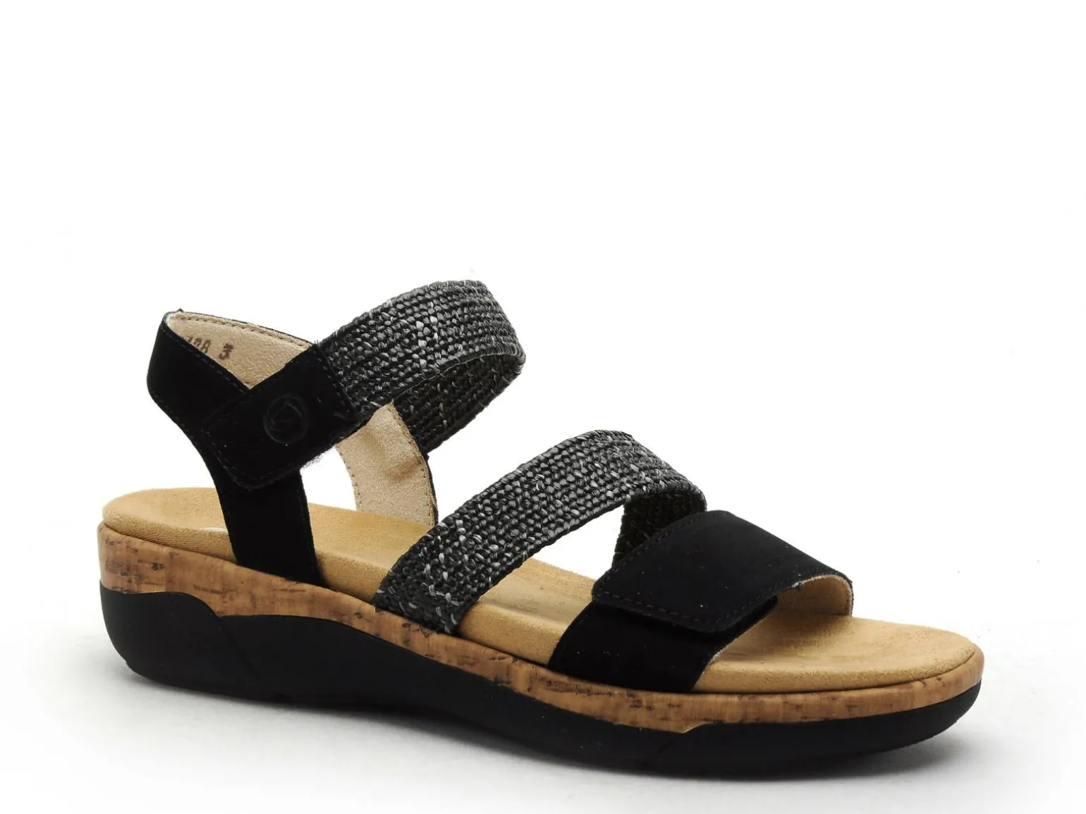 Remonte R6861 Noir Sandales à Talons Femme