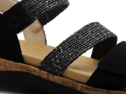 Remonte R6861 Noir Sandales à Talons Femme