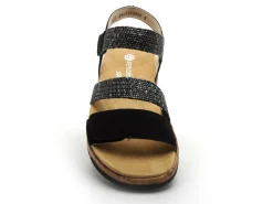 Remonte R6861 Noir Sandales à Talons Femme