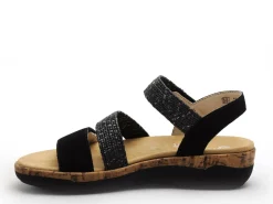 Remonte R6861 Noir Sandales à Talons Femme