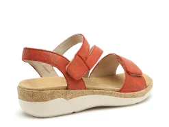 Remonte R6860 Orange Sandales Plates Femme