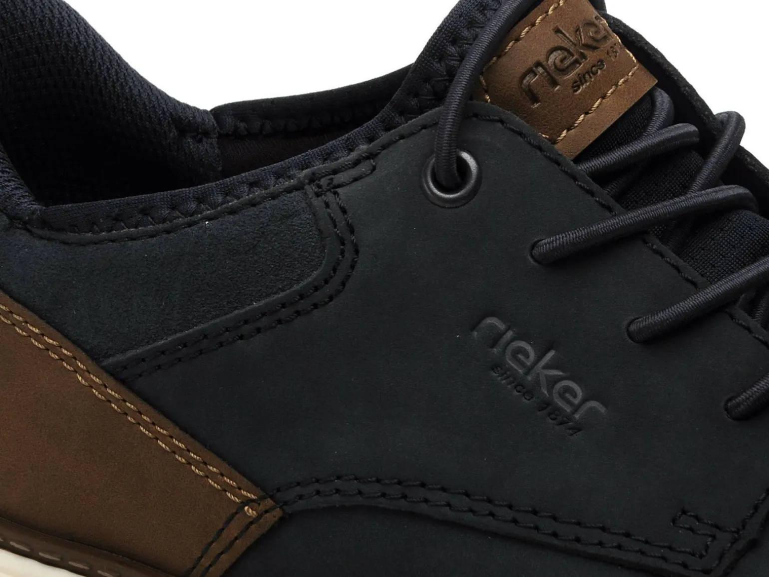 Rieker B3357 Bleu Baskets Basses Homme