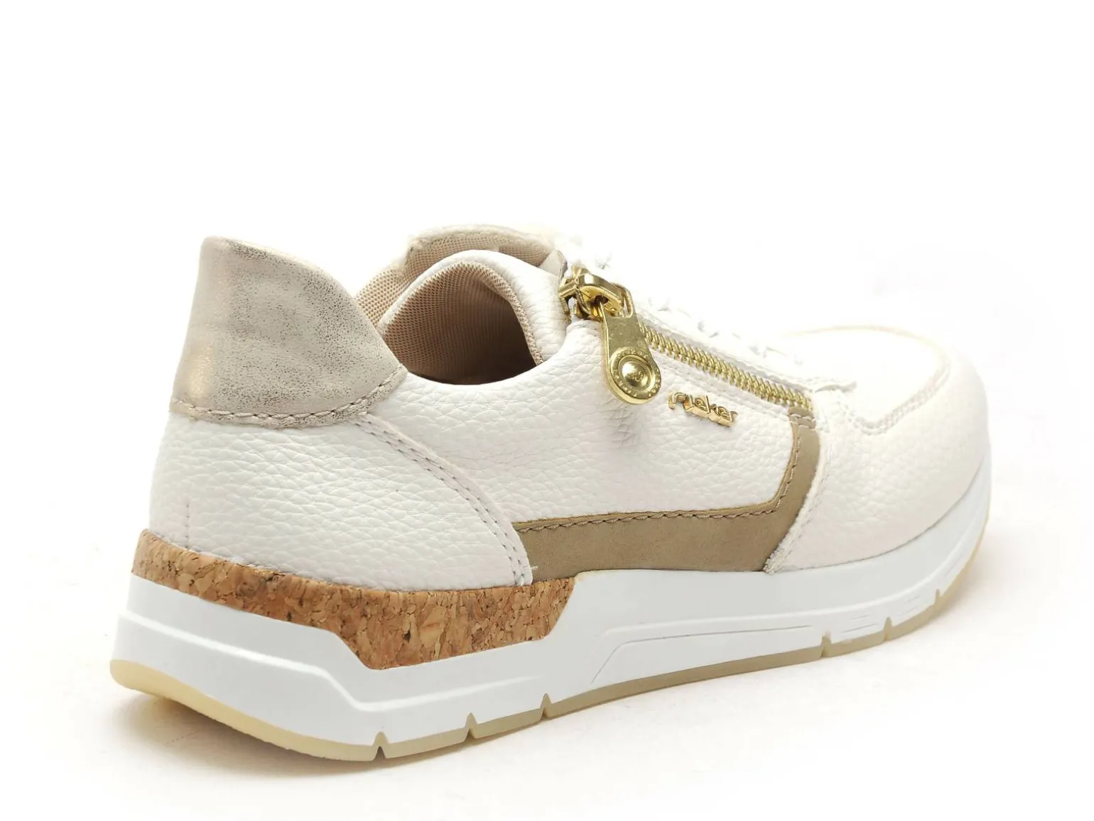 Rieker 58902 Blanc Baskets Basses Femme