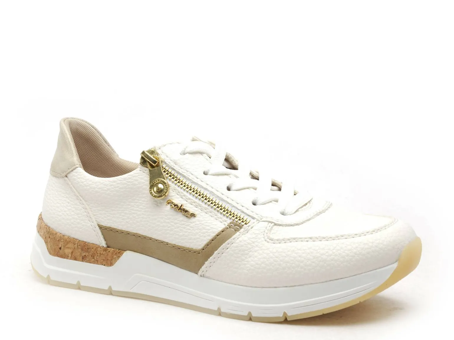 Rieker 58902 Blanc Baskets Basses Femme