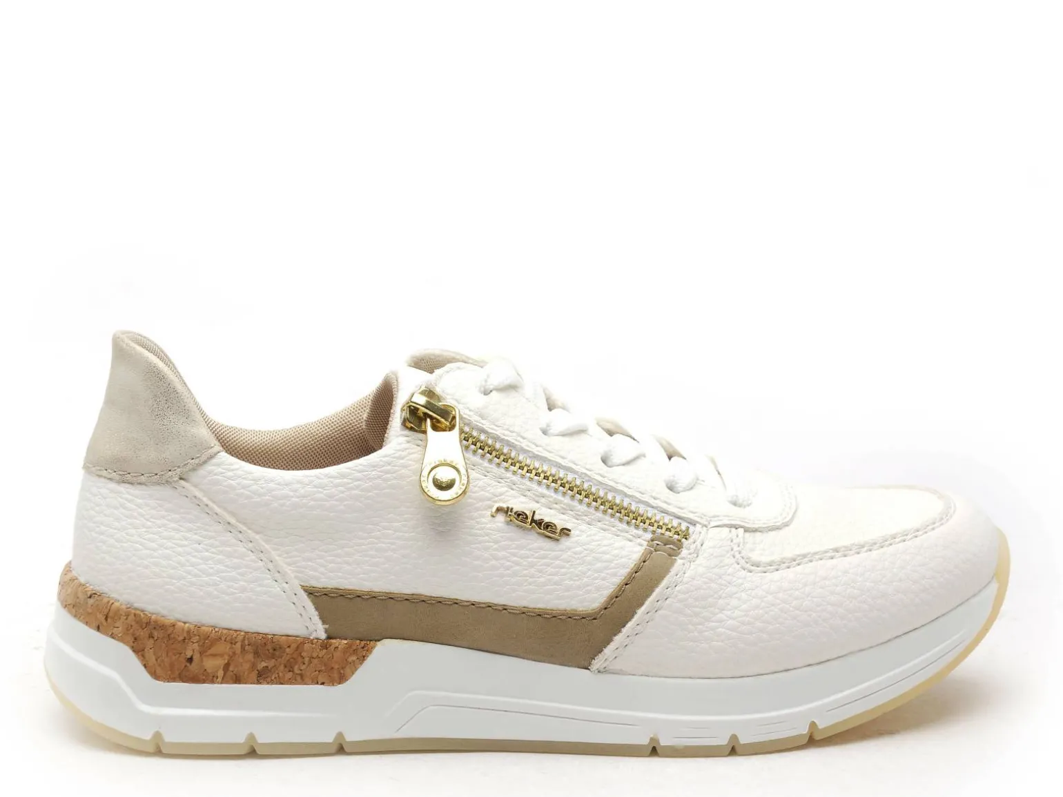 Rieker 58902 Blanc Baskets Basses Femme