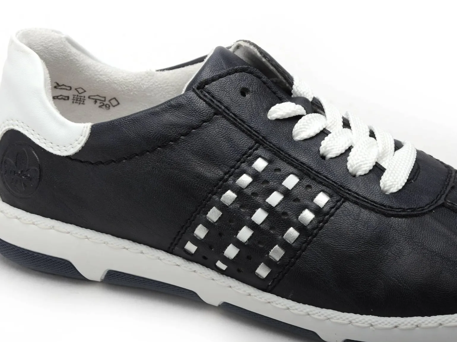 Rieker 42408 Bleu Baskets Basses Femme