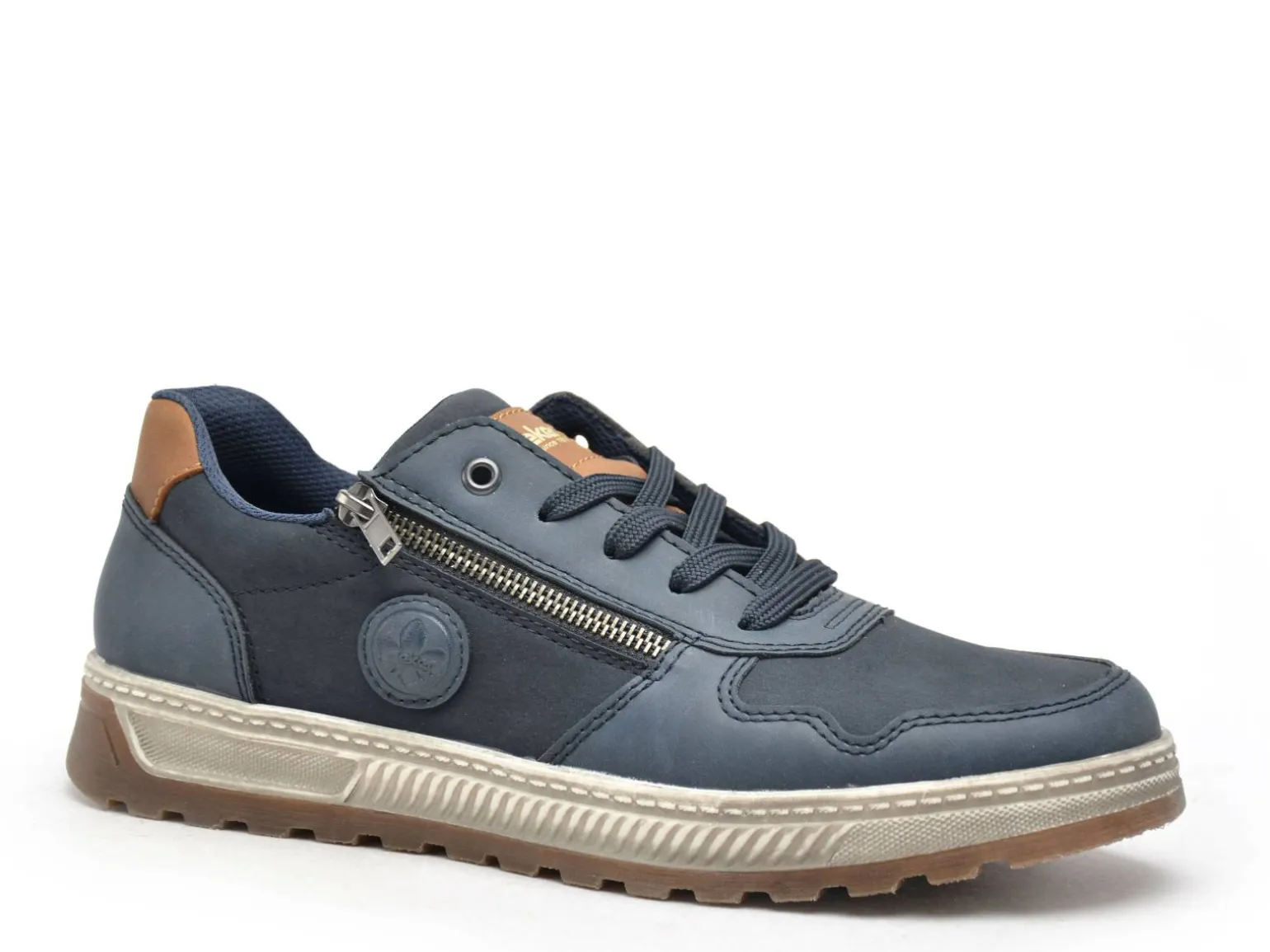 Rieker 37029 Bleu Baskets Basses Homme