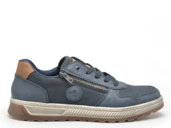 Rieker 37029 Bleu Baskets Basses Homme