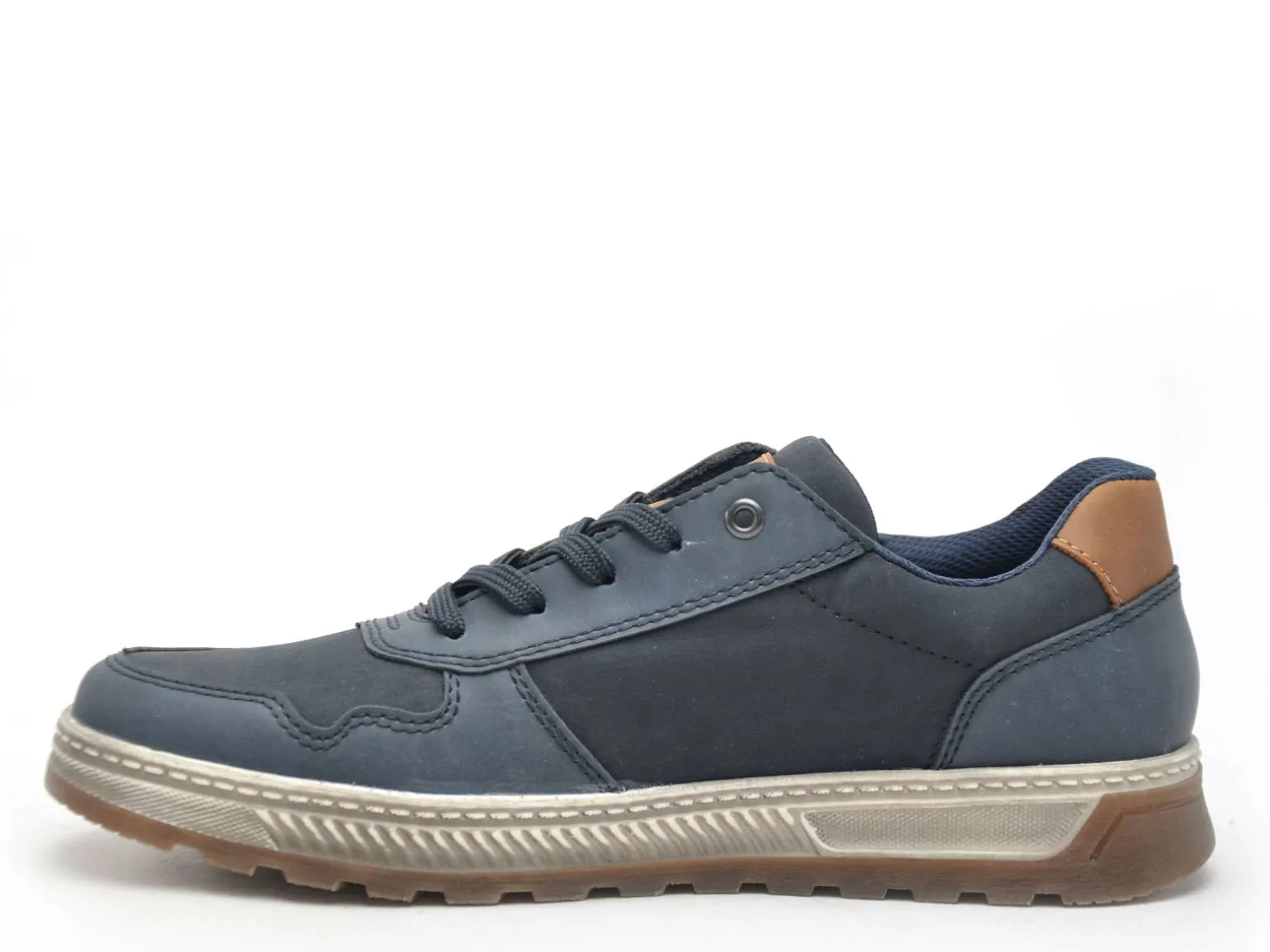 Rieker 37029 Bleu Baskets Basses Homme