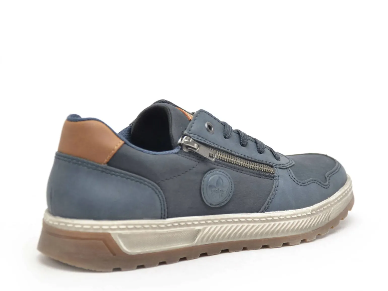 Rieker 37029 Bleu Baskets Basses Homme