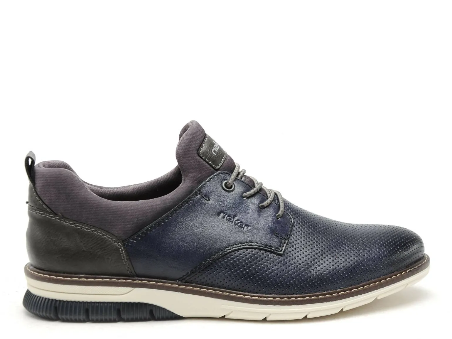Rieker 14450 Bleu Chaussures de Ville Homme